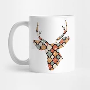 Deer Silhouette with Pattern Mug